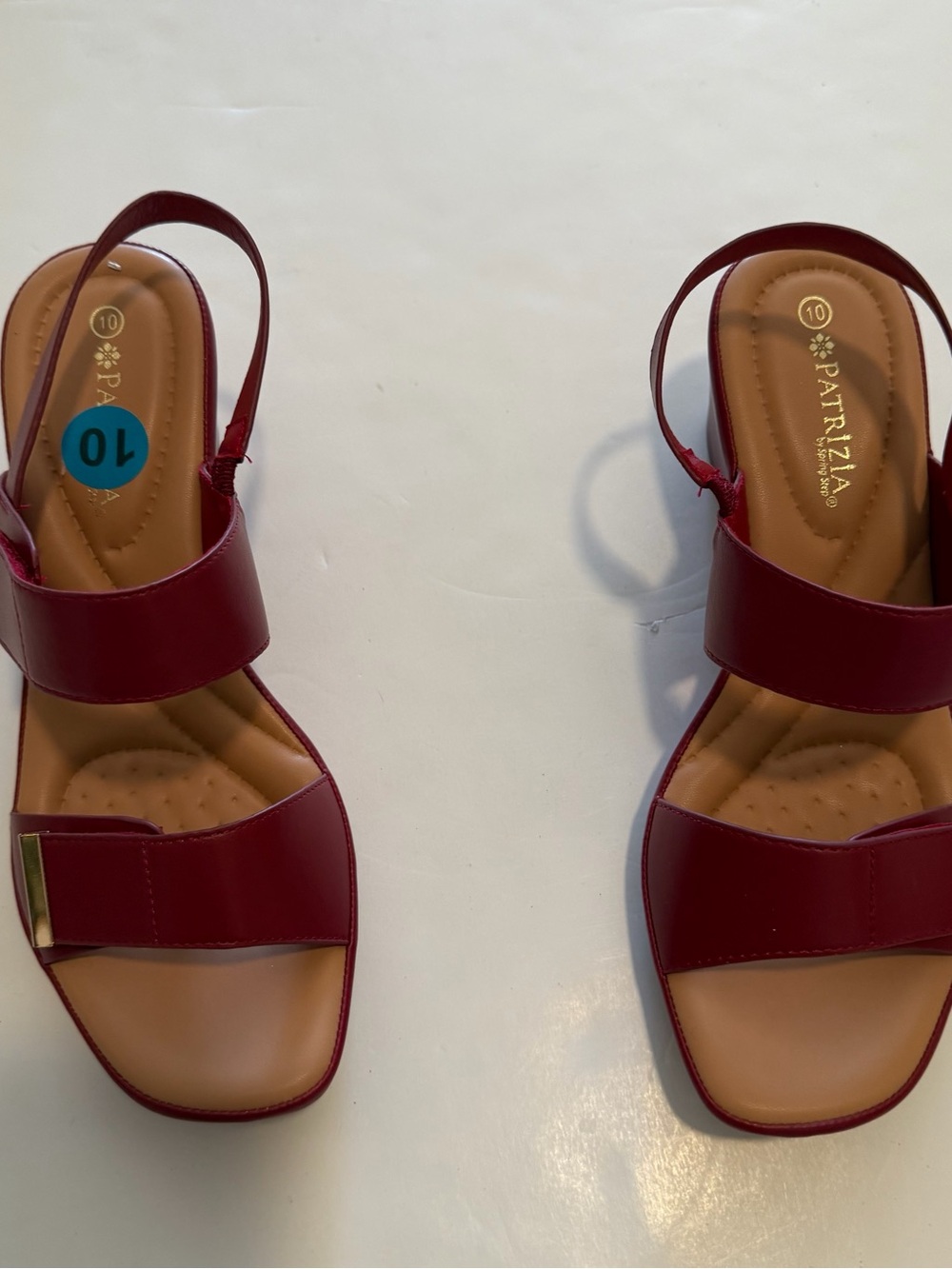 Patrizia Women's Burgundy Slingback Sandals